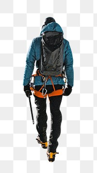 PNG Winter hiker, transparent background