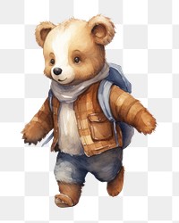 PNG Bear wearing shirt cute toy representation. AI generated Image by rawpixel.