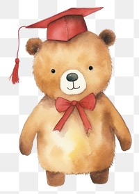 PNG Teacher bear cartoon toy  