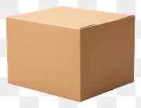 PNG Craft-paper box cardboard carton white background. AI generated Image by rawpixel.