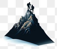PNG Teamwork mountain outdoors nature. AI generated Image by rawpixel.