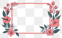 PNG Photo Frame graphics pattern flower. AI generated Image by rawpixel.