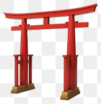 PNG Japanese torii gate red spirituality. 