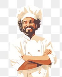 PNG Happy cook portrait adult smile. AI generated Image by rawpixel.