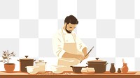 PNG Professional cook chef creativity standing. AI generated Image by rawpixel.