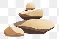 PNG  Pebble stone rock creativity. AI generated Image by rawpixel.