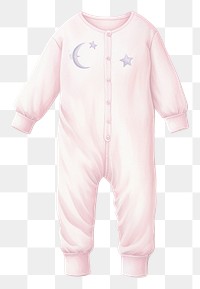 PNG Moon pajamas sweatshirt coathanger. 