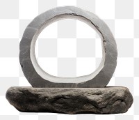 PNG  Circle rock podium stand  sculpture lifebuoy. AI generated Image by rawpixel.