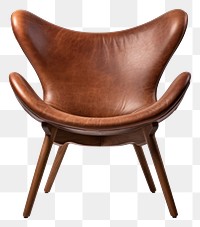 PNG Chair furniture armchair brown. AI generated Image by rawpixel.