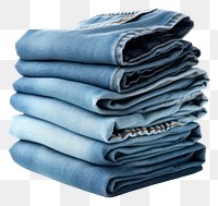 PNG  Clothes jeans denim white background. 