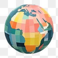 PNG  Globe sphere planet art. AI generated Image by rawpixel.