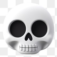 PNG Halloween Skull cartoon white anthropomorphic. 