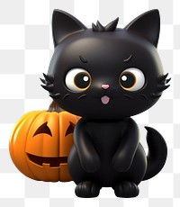 PNG Halloween black cat halloween holiday cartoon. 