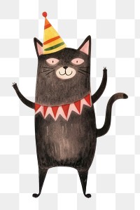 PNG Cat dance party animal mammal pet. AI generated Image by rawpixel.