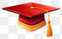PNG Graduation cap white background intelligence certificate. AI generated Image by rawpixel.