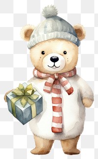 PNG Christmas animal snowman cartoon cute. 