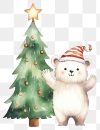 PNG Christmas animal snowman cartoon winter. 