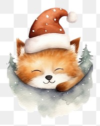 PNG Christmas animal cartoon mammal winter. 