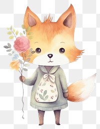 PNG Bouquet animal cartoon cute. 