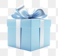PNG  Gift box blue bow celebration