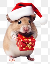 PNG  Animal eating christmas hamster mammal