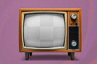 Retro TV screen png mockup, transparent design