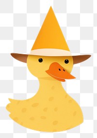 PNG Duck wear birthday hat animal bird anthropomorphic. AI generated Image by rawpixel.