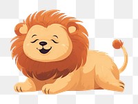 PNG Chubby Cute lion jumping mammal animal representation. 