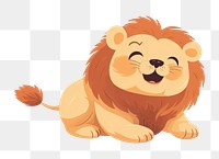 PNG Chubby Cute lion jumping mammal animal cute. 