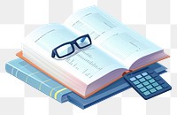 PNG Mathematical vector formulary book publication mathematics glasses. 