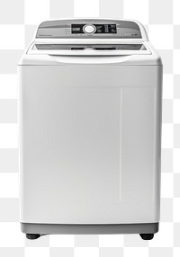 PNG Top-loading washing machine appliance white background technology. AI generated Image by rawpixel.