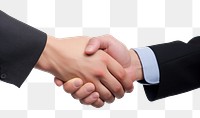 PNG Business man shaking hand handshake finger white background. AI generated Image by rawpixel.