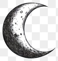 PNG Moon astronomy crescent nature. AI generated Image by rawpixel.