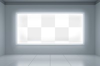 Digital billboard screen png mockup, transparent design