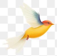 PNG Bird animal canary flying. AI generated Image by rawpixel.