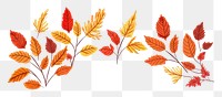 PNG Autumn leafs Autumn pattern drawing plant. 