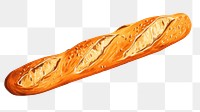 PNG Wheat baguette bread food freshness. 