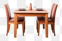 Wooden dining table furniture. AI generated Image by rawpixel.