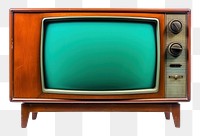 PNG Retro Style old television screen broadcasting. 