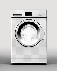 Washing machine png mockup, transparent design