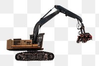 Feller buncher png sticker, harvester image on transparent background