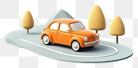 PNG Car vehicle road white background. AI generated Image by rawpixel.