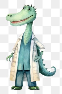 PNG Crocodile doctor cartoon animal  