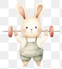 PNG Rabbit Gym cartoon mammal animal. 