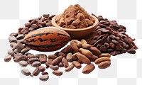 PNG  Cocoa beans ingredient dessert food. AI generated Image by rawpixel.