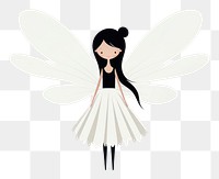 PNG  Fairy white white background representation. AI generated Image by rawpixel.