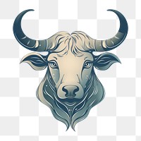 PNG  Taurus astrology livestock buffalo animal. AI generated Image by rawpixel.