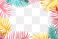 PNG Palm leaves backgrounds pattern nature. 