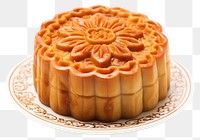 PNG Chinese moon cake dessert food confectionery. AI generated Image by rawpixel.