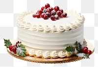 PNG Christmas cake dessert cream food. AI generated Image by rawpixel.